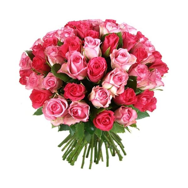 букет малиново-розовых роз